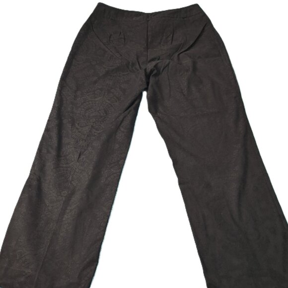 Northern Reflections High Rise  Straight Leg Light Cotton Jacquard Pants Size 10 - Picture 7 of 10